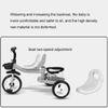 3UOOWWFA Tricycle Trikid Outdoor Blue Trike, Beginner 3 in 1 Pink Tricycle 3 Modes, 3-8 Years Old Boys Girls Tricycle Green, with Rear Basket (Color: Blue) view 4