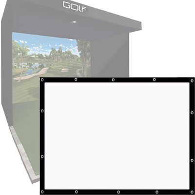 KJLYLPP Golf Simulator Impact Screens Installed On Golf Hitting Net Frame,0.4cm Golf Simulators,Thickened, Cushioned, Muffling, Display Projector Screen (4 * 3m)