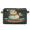 STAYTOP Merry Christmas Lovely Snowman Large Storage Basket Collapsible Storage Bins Waterproof Laundry Basket with Handle,Used for Home Closets, Offices, Bedrooms 1PCS view 1
