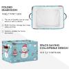 STAYTOP Cute Christmas Snowman Large Storage Basket Collapsible Storage Bins Waterproof Laundry Basket with Handle,Used for Home Closets, Offices, Bedrooms 2PCS view 2