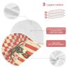 STAYTOP 2PCS Happy Santa Claus Baby Burp Cloths- Burping Cloths for Baby Boys Girls and Newborn Towel,Large Absorbent Burp Cloths view 3