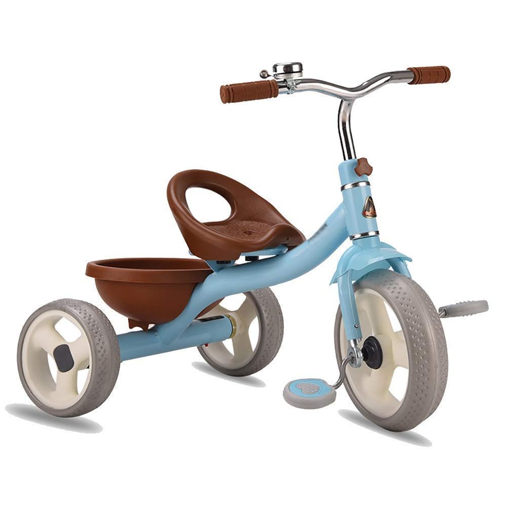 3UOOWWFA Tricycle Trike - Kids Tricycle with Adjustable Seat/Storage Basket, for 2-5 Year Old Boys/Girls, Portable Toddler Pedal (Color: Pink)