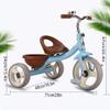 3UOOWWFA Tricycle Trike - Kids Tricycle with Adjustable Seat/Storage Basket, for 2-5 Year Old Boys/Girls, Portable Toddler Pedal (Color: Pink) view 4