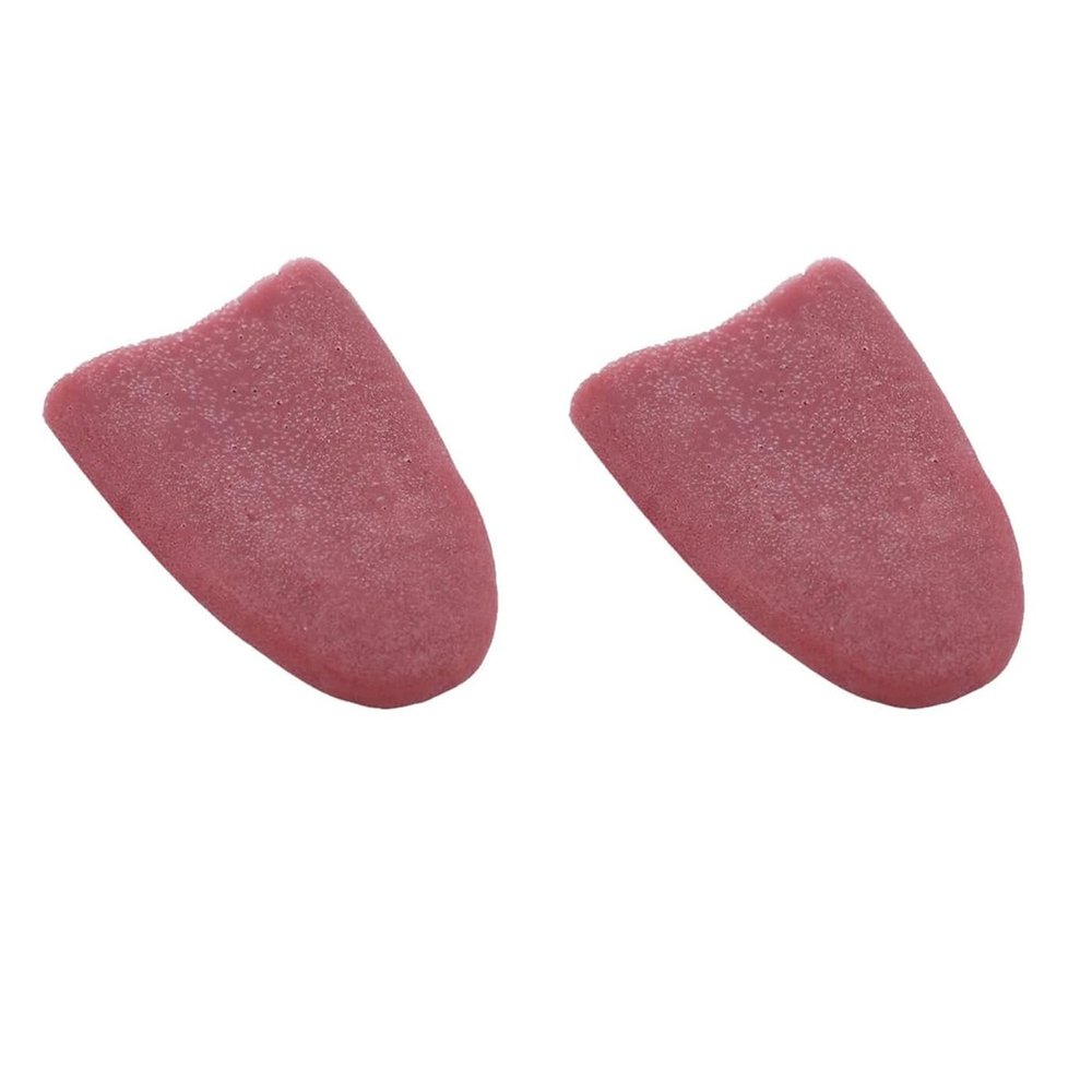 2 Pcs Realistic Fake Artificial Tongue Gross Jokes Prank Magic Tricks Fashion Processing Halloween Magicians Props Tricks Tongue, April Fools Pranks Practical Joke Tongue, Novelty and Gag