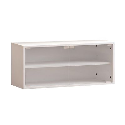 2 Layer Display Cabinets With Acrylic Doors, Figures Display Case, Collectibles Organizer, Floor Standing/Countertop Toy Models Storage Showcase For Home Office Playroom(White,80x30x35CM/31.50x11.81x1