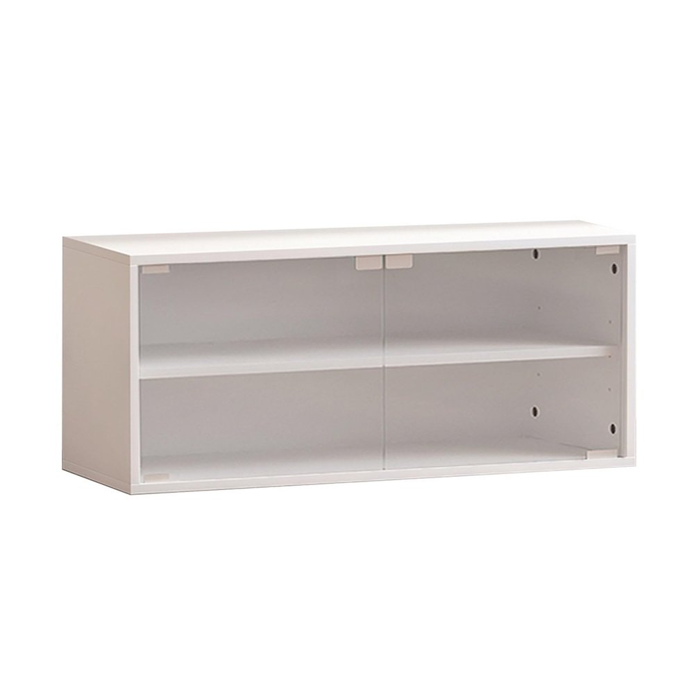 2 Layer Display Cabinets With Acrylic Doors, Figures Display Case, Collectibles Organizer, Floor Standing/Countertop Toy Models Storage Showcase For Home Office Playroom(White,80x30x35CM/31.50x11.81x1
