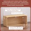 2 Layer Display Cabinets With Acrylic Doors, Figures Display Case, Collectibles Organizer, Floor Standing/Countertop Toy Models Storage Showcase For Home Office Playroom(White,80x30x35CM/31.50x11.81x1 view 3