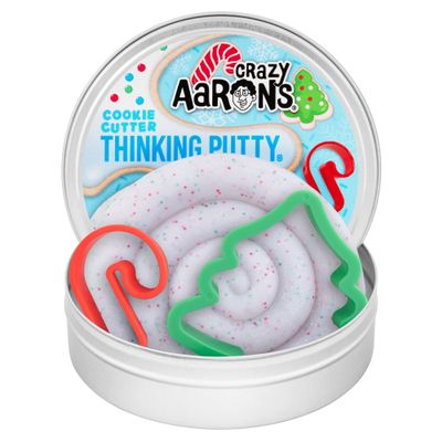 Crazy Aaron's Thinking Putty - Cookie Cutter - Cookie Cutters Sensory Putty for Kids and Grown ups in a 4" Tin - Creative and Endless Fun, Stress Relief Therapy Toys, Never Dries Out - Made in USA