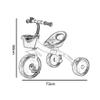 3UOOWWFA Tricycle Trike, Multifunctional Children's Tricycle, Outdoor Tricycle for Babies 2-5 Years Old, 58x73cm (Color: Yellow) view 4