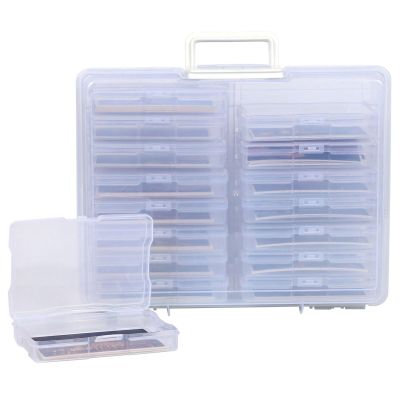 Acrylic Storage Box Set Clear Photo Container Large Capacity Smooth Edge Burr Free Dustproof Transparent Photo Organizer Box
