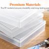 Acrylic Storage Box Set Clear Photo Container Large Capacity Smooth Edge Burr Free Dustproof Transparent Photo Organizer Box view 3
