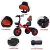 3UOOWWFA Tricycle Trike - Red Kids Tricycle for 2-6 Years Old, Kids with Cozy Mat, for Girls/Boys/Toddlers, Carbon Steel 3 Wheel Pedal view 2