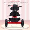 3UOOWWFA Tricycle Trike - Red Kids Tricycle for 2-6 Years Old, Kids with Cozy Mat, for Girls/Boys/Toddlers, Carbon Steel 3 Wheel Pedal view 4