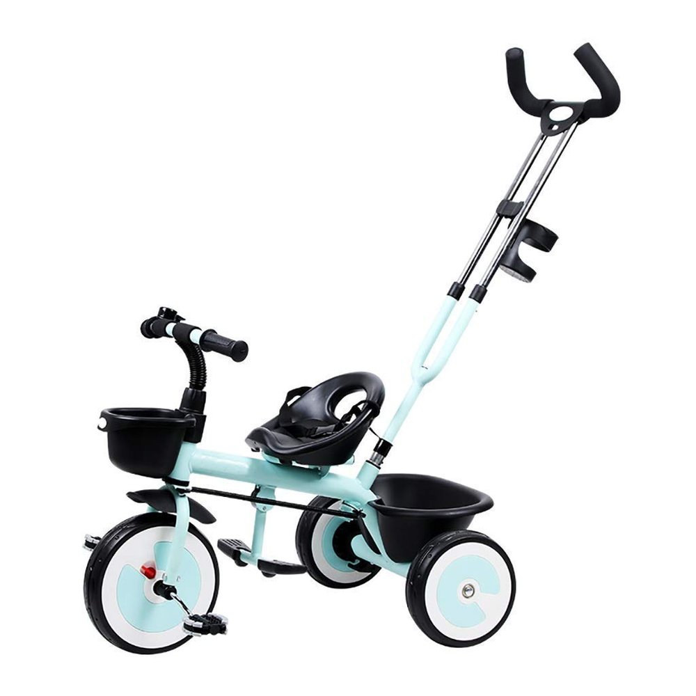 3UOOWWFA Tricycle Trike, Folding Pedal Multifunctional Kids 3-in-1 Tricycle, Baby Outdoor Tricycle, 3 Colors, 56x72x48cm (Color: Yellow)