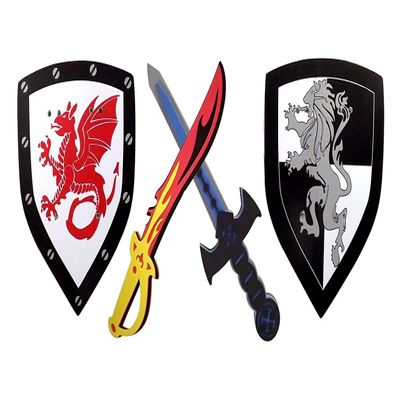 Dusky Shark Foam Swords & Shields 2-Pack Ninja Warrior Theme