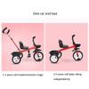 3UOOWWFA Tricycle Trike, Kids Toy Bike 1-5 Years Old Children Outdoor Red Hand Push Bike, with Adjustable Push Rod, 60x79x101cm view 4