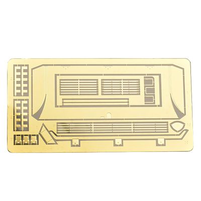 1/35 Scale Alloy Etched Metal Upgrade Set for Soviet T-34 Tank Model, Engine Deck Detailing Kit
