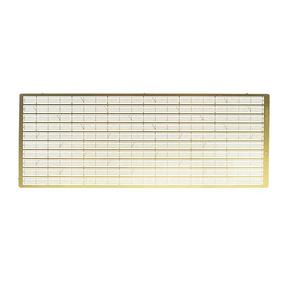 1/350 Scale Alloy Etched Metal Parts for Ship Models, Triple Layer Railings with Hanging Effect, Universal Photo-Etched Sheet for Naval Vessels