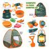 CraftBud Kids Camping Set with Tent - Pop Up Tent, Kids Play Tent Outdoor Toys Camping Tools Set Gift for Girls Age 3 4 5 6 Year Old Birthday Christmas view 3