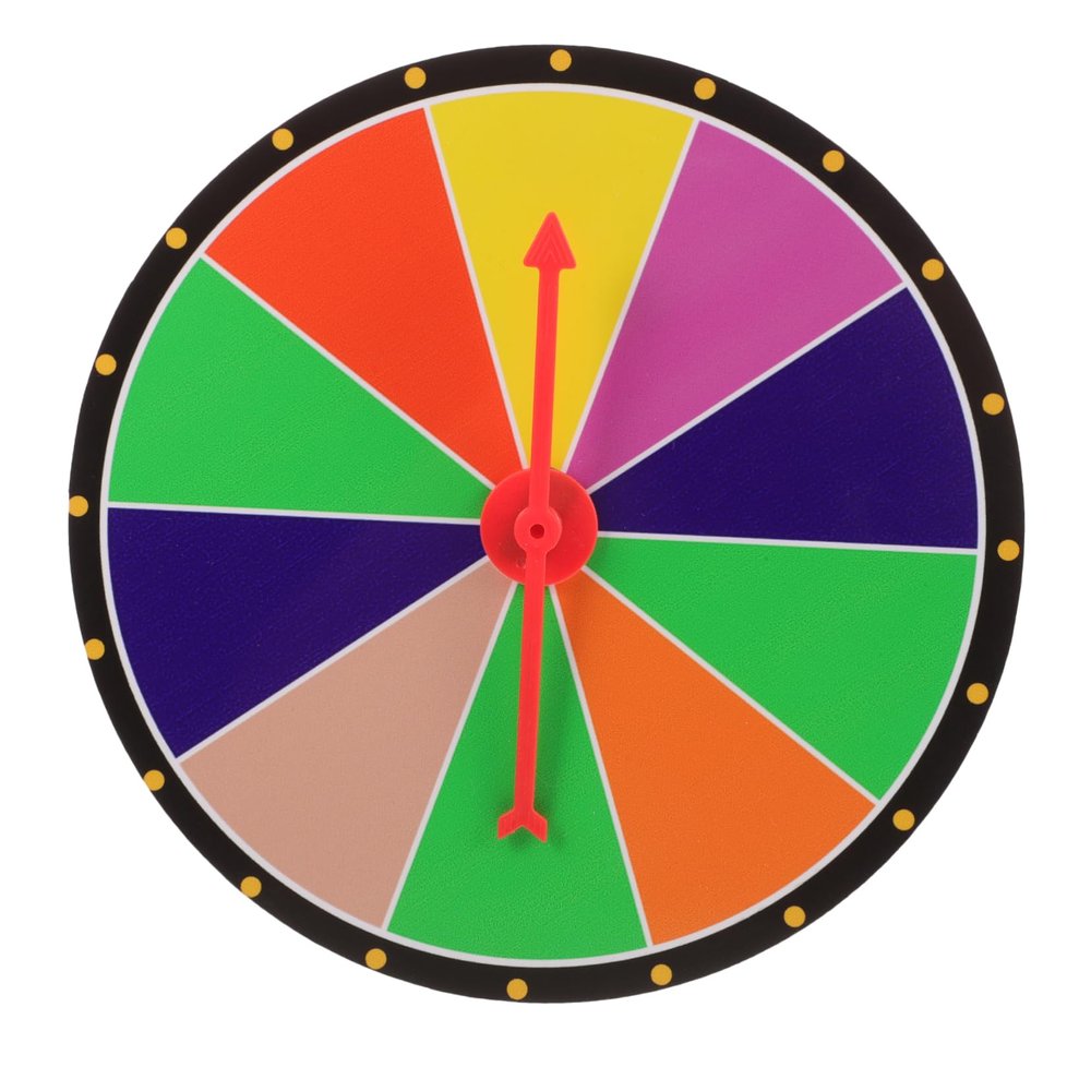 ADOCARN DIY Prize Wheel for Parties Compact Rotating Game Wheel for Events Fun Classroom Tool Smooth Spinning Design for Carnivals and Trade Shows