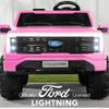 Best Choice Products Licensed Ford F-150 Lightning Truck Kids 24V 2-Seater Electric Ride On Car Toy w/ 132lb Weight Capacity, Parent Control - Pink view 2