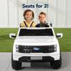 Best Choice Products Licensed Ford F-150 Lightning Truck Kids 24V 2-Seater Electric Ride On Car Toy w/ 132lb Weight Capacity, Parent Control - White view 3