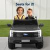 Best Choice Products Licensed Ford F-150 Lightning Truck Kids 24V 2-Seater Electric Ride On Car Toy w/ 132lb Weight Capacity, Parent Control - Gray view 3