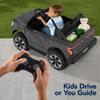 Best Choice Products Licensed Ford F-150 Lightning Truck Kids 24V 2-Seater Electric Ride On Car Toy w/ 132lb Weight Capacity, Parent Control - Gray view 4