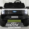 Best Choice Products Licensed Ford F-150 Lightning Truck Kids 24V 2-Seater Electric Ride On Car Toy w/ 132lb Weight Capacity, Parent Control - Black view 2