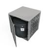 CratePlay Storage Kit for Building Blocks, Includes Crate, Topper and Bag, Black Crate, Gray Topper (Gray Crate - Gray Topper) view 1
