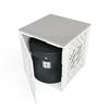 UbeCube CratePlay Storage Kit for Building Blocks, Includes Crate, Topper and Bag, Black Crate, Gray Topper (White Crate - Gray Topper) view 1