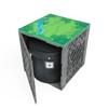 UbeCube CratePlay Storage Kit for Building Blocks, Includes Crate, Topper and Bag, Black Crate, Gray Topper (Gray Crate - Jungle Topper) view 1