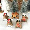 5pcs 3D Printed Christmas Reindeers with Santa Hat and Scarf, Articulated Mini Reindeers, Fidget Christmas Animal Reindeers, Fidget Mini Animal Toy - AR001-5X view 3