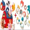 hahaland Baby Surprise Barn with Stuffed Farm Animals and Baby Rattles Teething Toys for Babies 6-12 Months view 1
