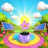 Rosojodg Pink Flower Solar Powered Dancing in Colorful Shape Flip Flap Animated Bobblehead Dancer Window Sun Catcher Car Dashboard Decor Solar Power Kits,Learning and Education view 3