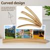 4Pcs Playing Curved Playing Card Rack Holder Space Saving Playing Card Organizer Holder Wood Playing Card Display Rack Smooth Playing Card Display Holder for Card Game view 2