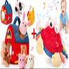 hahaland Baby Surprise Barn with Stuffed Farm Animals and Musical Crab view 1