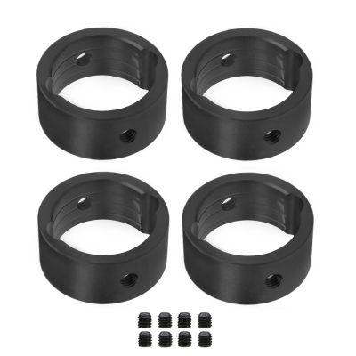 HLSONHENGM 4pcs Metal Drive Cup Reinforcement Ring Differential Drive Cup Sleeve for 1/5 X-MAXX 1/6 XRT RC Car Upgrade Parts(Black)