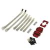 HLSONHENGM MN82 LC79 Metal Rear Axle Shock Absorber Leaf Springs and Fixed Seat Mount Bracket Set 1/12 RC Car Upgrade Parts Accessories(Red) view 1