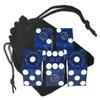 Authentic Lake Tahoe Reno Nevada Non-Vegas Casino Table-Played Craps Dice Set with Pouch, Full Stick of 5 Matching Serial Numbers view 2