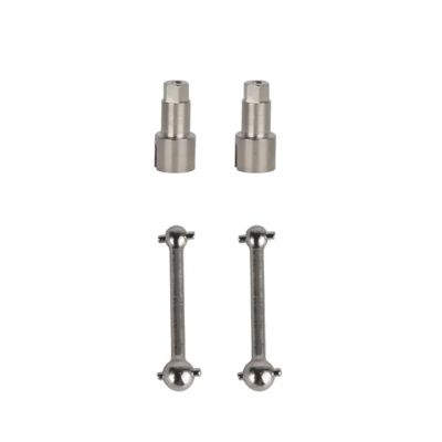 HLSONHENGM for LDRC A86 LD1801 LD1802 LD1803 LD1804 A01 A02 Metal Front Wheel Hex Hub Adapter 1/18 RC Car Upgrade Parts Accessories(Rear Drive Shaft)