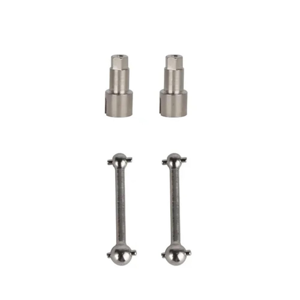 HLSONHENGM for LDRC A86 LD1801 LD1802 LD1803 LD1804 A01 A02 Metal Front Wheel Hex Hub Adapter 1/18 RC Car Upgrade Parts Accessories(Rear Drive Shaft)