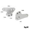 HLSONHENGM Metal Front and Rear Shock Absorber Lower Mount Bracket for 1/10 MAXX WideMaxx Upgrade Parts Accessories(Silver) view 2