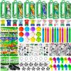 158Pcs Soccer Party Favors for Kids Boys, 12 Guests Goodie Bag Fillers with Rotatable Finger Stress Toys Whistles Bracelet Keychain Sticker for Birthday Party, Classroom Rewards & Return Gifts view 1