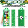 158Pcs Soccer Party Favors for Kids Boys, 12 Guests Goodie Bag Fillers with Rotatable Finger Stress Toys Whistles Bracelet Keychain Sticker for Birthday Party, Classroom Rewards & Return Gifts view 4