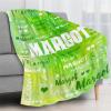 KEEPASSION Custom Name Blanket for Kids Adults Personalized Blanket with Name Customized Baby Blanket for Girls Boys Personalized Gifts Birthday for Women Men Mom view 2