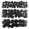 100PCS Miniature Bases with 120PCS Adhesive, 25mm 32mm 40mm Mix Black Round Plastic Model Bases for Gaming Miniatures or Wargames Boardgaming Table Games view 1