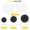 100PCS Miniature Bases with 120PCS Adhesive, 25mm 32mm 40mm Mix Black Round Plastic Model Bases for Gaming Miniatures or Wargames Boardgaming Table Games view 2
