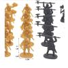 CoudarTitie 200 Pieces Toy Soldiers for Creative Play - Suitable for All Ages, Gold Black view 3
