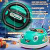 12V Dual Battery Electric Ride on Kids Bumper Car w/Remote Control,360 Degree Spin,Push Rod Rocker Horse Function,3-Speeds Babies & Toddlers Bumping Car Ride on Toy Gift for 1-4 Years ChildrenGreen view 3